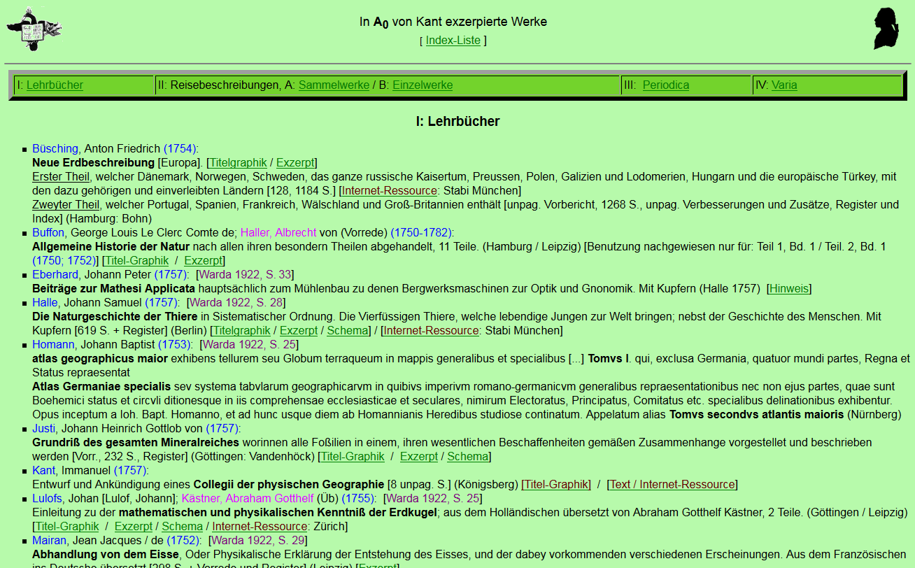 Screenshot Literatur